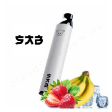 Одноразка SAB 1500 (Саб) №38 Banana Strawberry Ice — зі смаком банана та полуниці з охолодженням