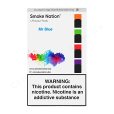 Картриджи Smoke Nation для JUUL 1 Mr Blue (Черника) 50 мг (5%) - насыщенная ягодная свежесть