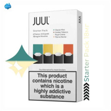  Картриджі JUUL 1 (Джул) Starter Pack 18мг (mint, tobacco, creme, mango)