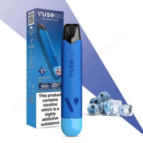 vuse go 1500 цена Купить Pod система VUSE GO PEN starter kit Blueberry Ice (Голубика лед) в  Киеве